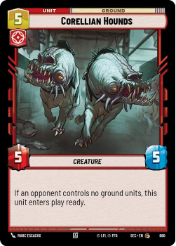 Corellian Hounds (FOIL) single card from Star Wars Unlimited