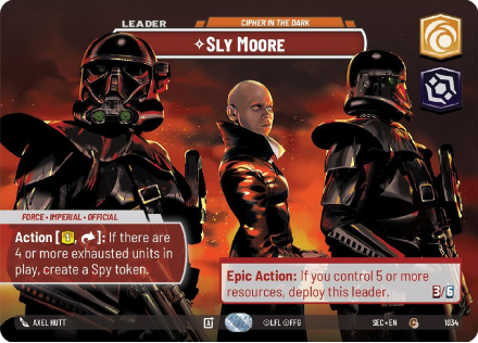 Sly Moore - Cipher in the Dark (SHOWCASE) single card from Star Wars Unlimited
