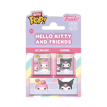 Pop! Bitty Pop Hello Kitty - My Melody and Kuromi 2 Pack