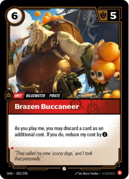 Brazen Buccaneer single card from Riftbound : League of Legends Card Game