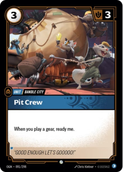Pit Crew single card from Riftbound : League of Legends Card Game