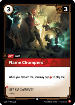 Flame Chompers single card from Riftbound : League of Legends Card Game
