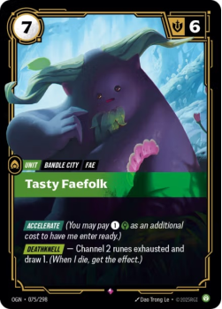 Tasty Faefolk single card from Riftbound : League of Legends Card Game
