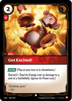 Get Excited! single card from Riftbound : League of Legends Card Game
