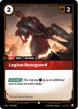 Legion Rearguard single card from Riftbound : League of Legends Card Game