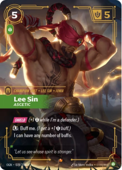 Lee Sin, Ascetic single card from Riftbound : League of Legends Card Game