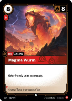 Magma Wurm single card from Riftbound : League of Legends Card Game