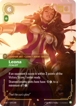 Leona, Zealot single card from Riftbound : League of Legends Card Game