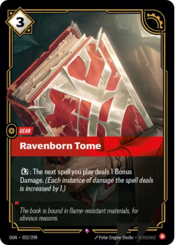 Ravenborn Tome single card from Riftbound : League of Legends Card Game