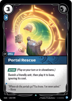 Portal Rescue single card from Riftbound : League of Legends Card Game