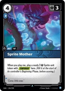 Sprite Mother single card from Riftbound : League of Legends Card Game