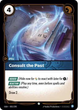 Consult the Past (FOIL) single card from Riftbound : League of Legends Card Game