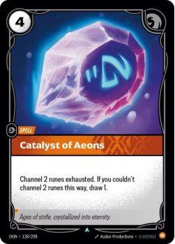Catalyst of Aeons single card from Riftbound : League of Legends Card Game