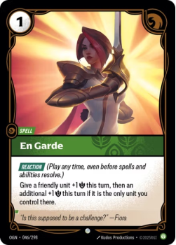 En Garde single card from Riftbound : League of Legends Card Game