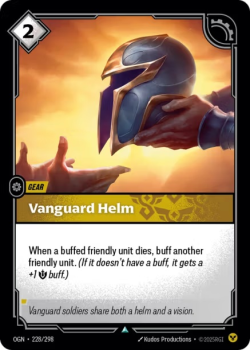 Vanguard Helm (FOIL) single card from Riftbound : League of Legends Card Game