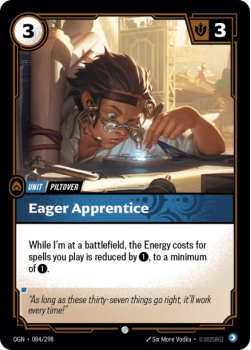 Eager Apprentice (FOIL) single card from Riftbound : League of Legends Card Game