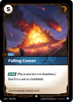 Falling Comet single card from Riftbound : League of Legends Card Game