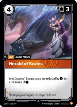 Herald of Scales single card from Riftbound : League of Legends Card Game