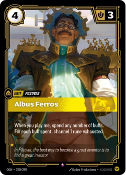 Albus Ferros single card from Riftbound : League of Legends Card Game