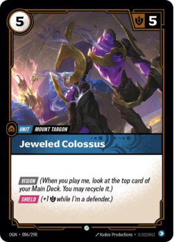 Jeweled Colossus single card from Riftbound : League of Legends Card Game