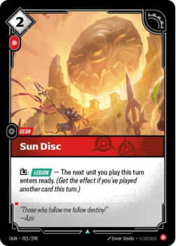 Sun Disc single card from Riftbound : League of Legends Card Game