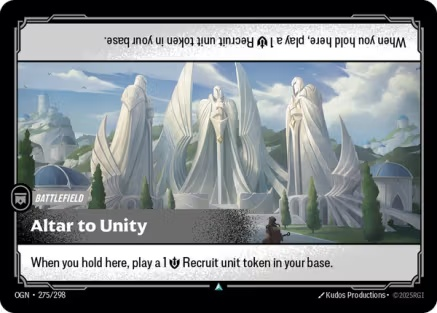 Altar to Unity (FOIL) single card from Riftbound : League of Legends Card Game