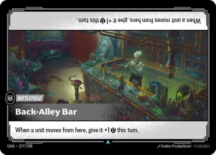 Back-Alley Bar (FOIL) single card from Riftbound : League of Legends Card Game