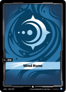 Mind Rune single card from Riftbound : League of Legends Card Game