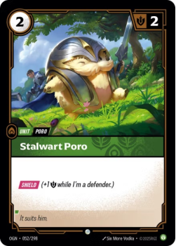 Stalwart Poro single card from Riftbound : League of Legends Card Game