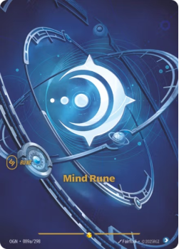 Mind Rune (Alternate Art) single card from Riftbound : League of Legends Card Game
