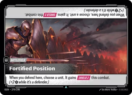 Fortified Position (FOIL) single card from Riftbound : League of Legends Card Game