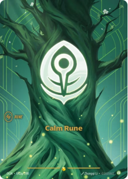 Calm Rune (Alternate Art) single card from Riftbound : League of Legends Card Game