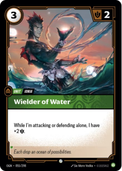 Wielder of Water single card from Riftbound : League of Legends Card Game