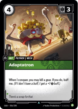 Adaptatron single card from Riftbound : League of Legends Card Game