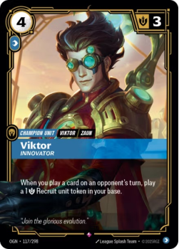Viktor, Innovator single card from Riftbound : League of Legends Card Game
