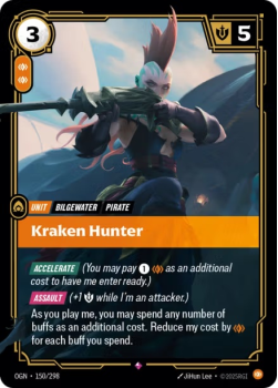 Kraken Hunter single card from Riftbound : League of Legends Card Game