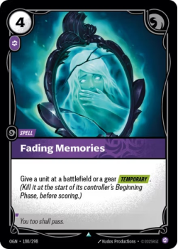 Fading Memories single card from Riftbound : League of Legends Card Game