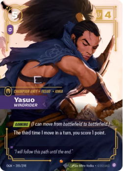 Yasuo, Windrider single card from Riftbound : League of Legends Card Game