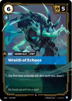 Wraith of Echoes single card from Riftbound : League of Legends Card Game