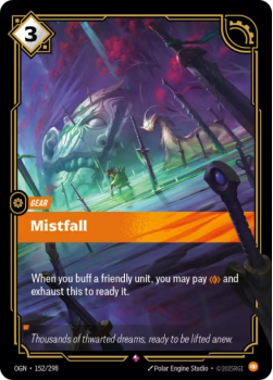 Mistfall single card from Riftbound : League of Legends Card Game