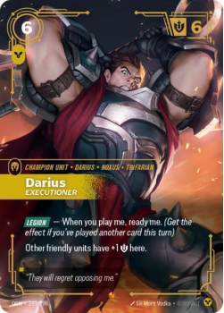 Darius, Executioner single card from Riftbound : League of Legends Card Game