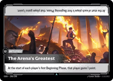 The Arena's Greatest single card from Riftbound : League of Legends Card Game