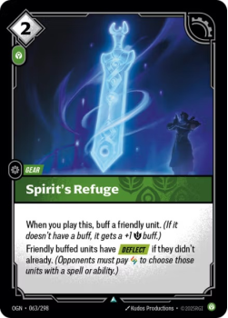 Spirit's Refuge (FOIL) single card from Riftbound : League of Legends Card Game