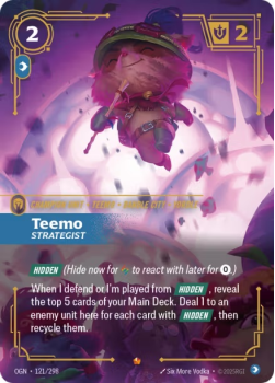 Teemo, Strategist single card from Riftbound : League of Legends Card Game