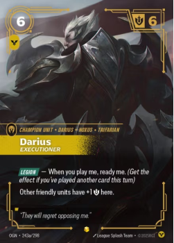 Darius, Executioner (Alternate Art) single card from Riftbound : League of Legends Card Game