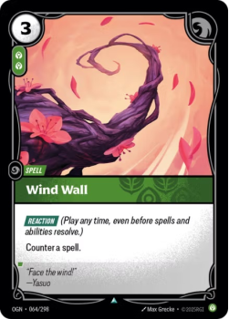 Wind Wall single card from Riftbound : League of Legends Card Game