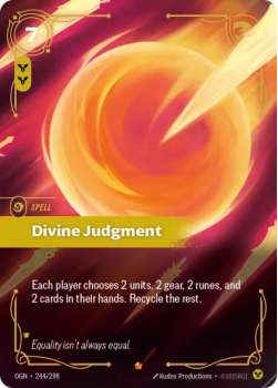 Divine Judgment single card from Riftbound : League of Legends Card Game