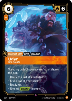 Udyr, Wildman single card from Riftbound : League of Legends Card Game