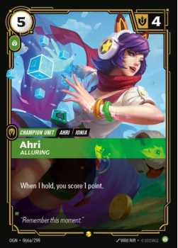 Ahri, Alluring (Alternate Art) single card from Riftbound : League of Legends Card Game