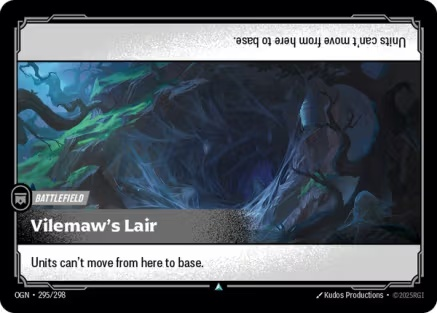 Vilemaw's Lair single card from Riftbound : League of Legends Card Game